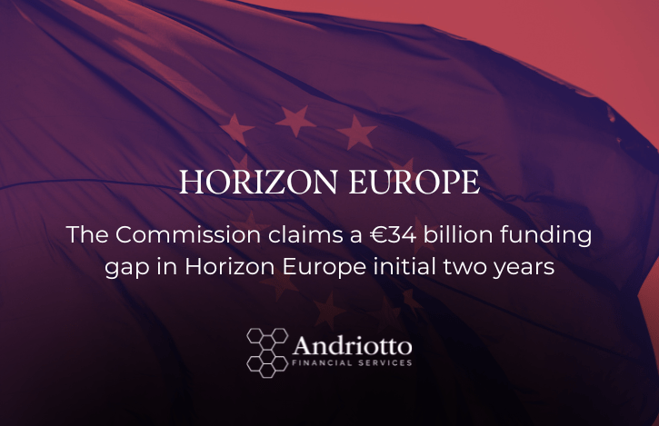 The Commission claims a €34 billion funding gap in Horizon Europe initial two years