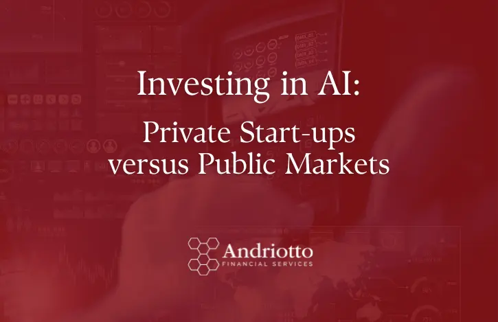 Investing in AI: Private Start-ups versus Public Markets